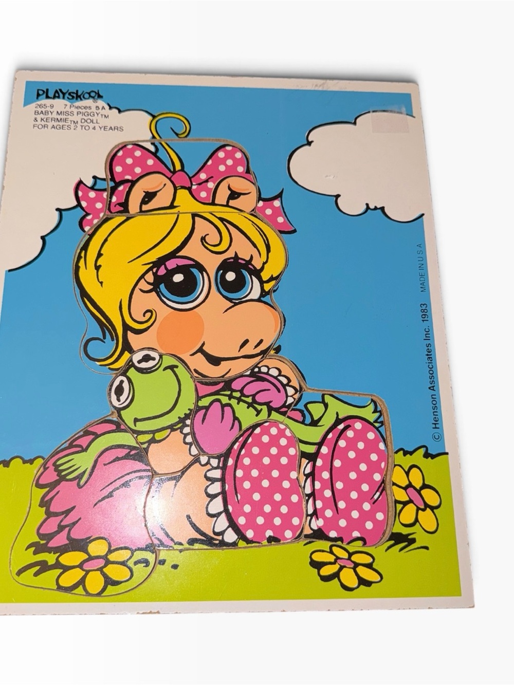 Miss Piggy Kids Puzzle - Pink & Yellow